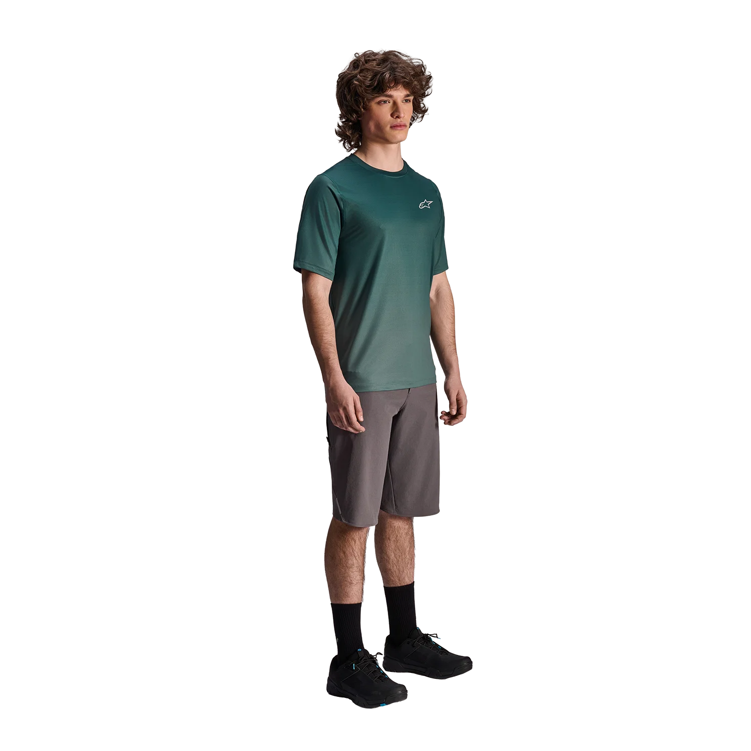 Koszulka z krótkim rękawem ALPINESTARS A-DURA RISE Green - Image 3
