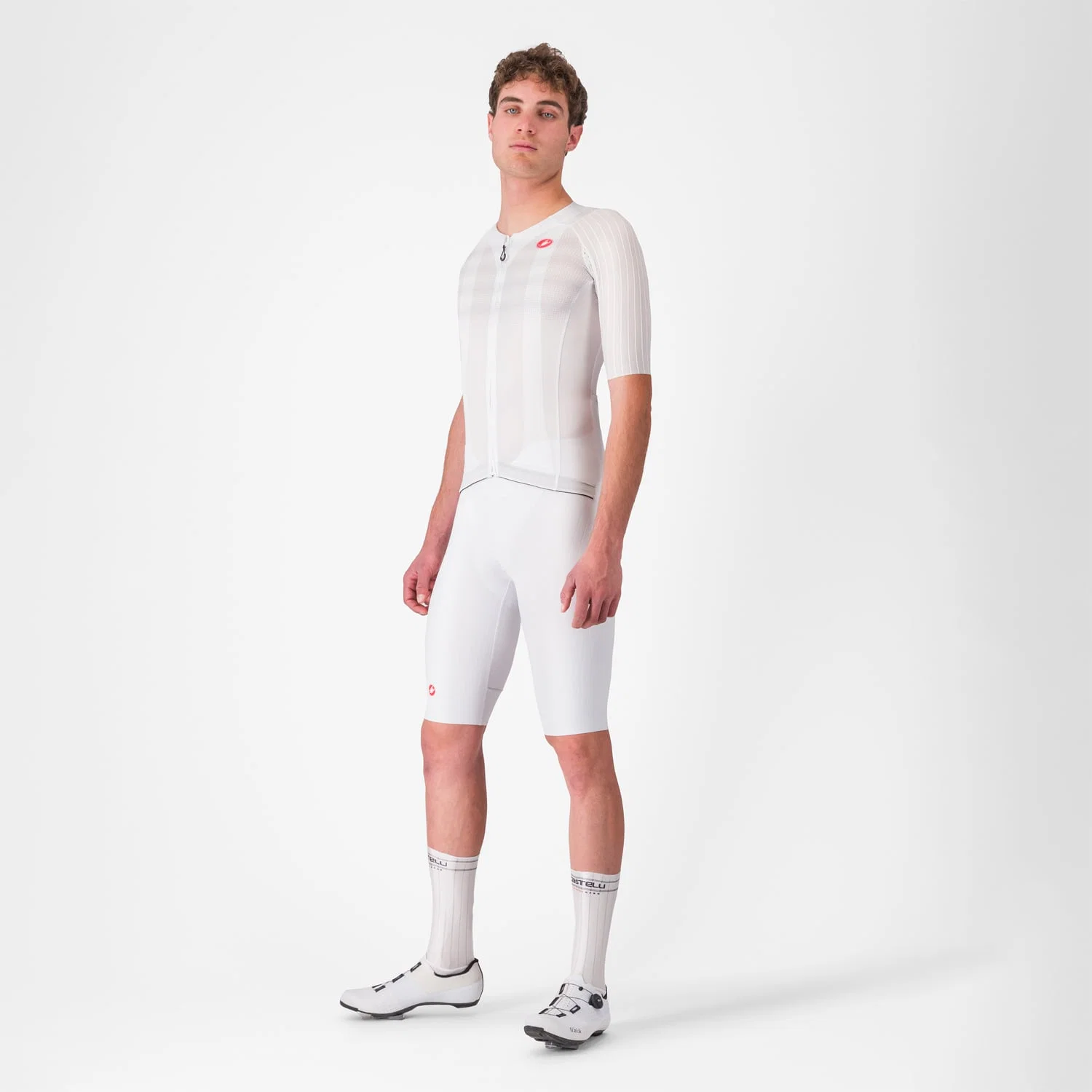 Koszulka z krótkim rękawem CASTELLI AERO RACE 8S biała - Image 7