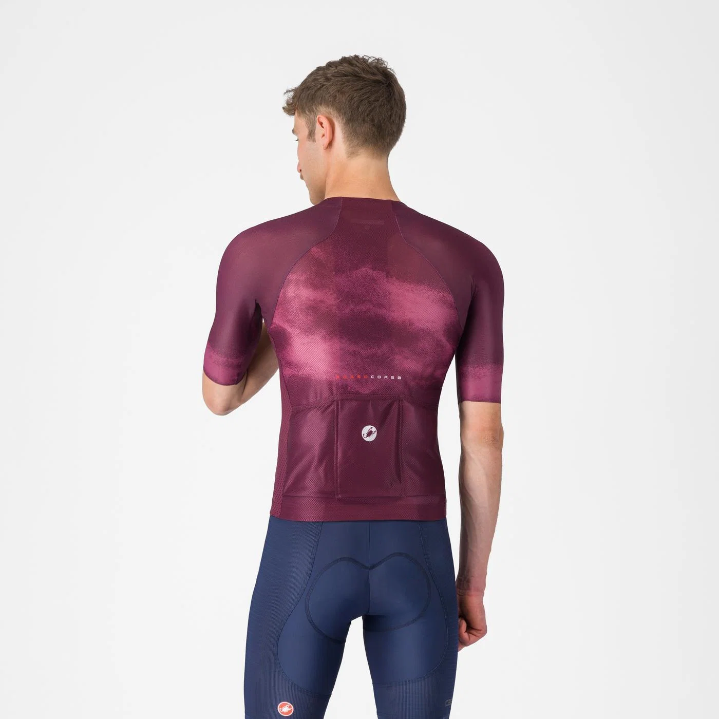 Koszulka z krótkim rękawem CASTELLI CLIMBER'S A/C Bordeaux - Image 2