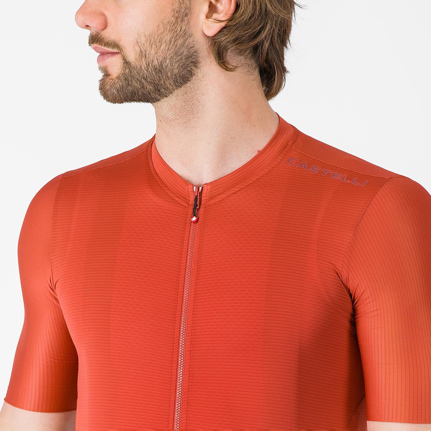 Koszulka z krótkim rękawem CASTELLI ESPRESSO 2 Paprika Jersey - Image 3