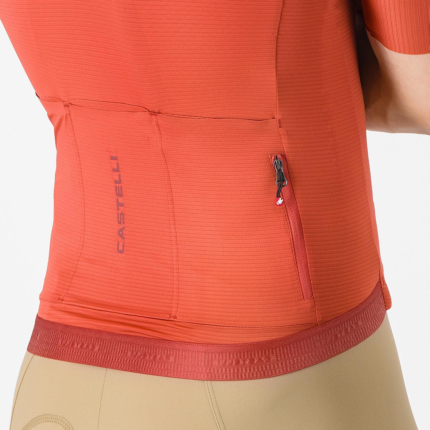 Koszulka z krótkim rękawem CASTELLI ESPRESSO 2 Paprika Jersey - Image 4