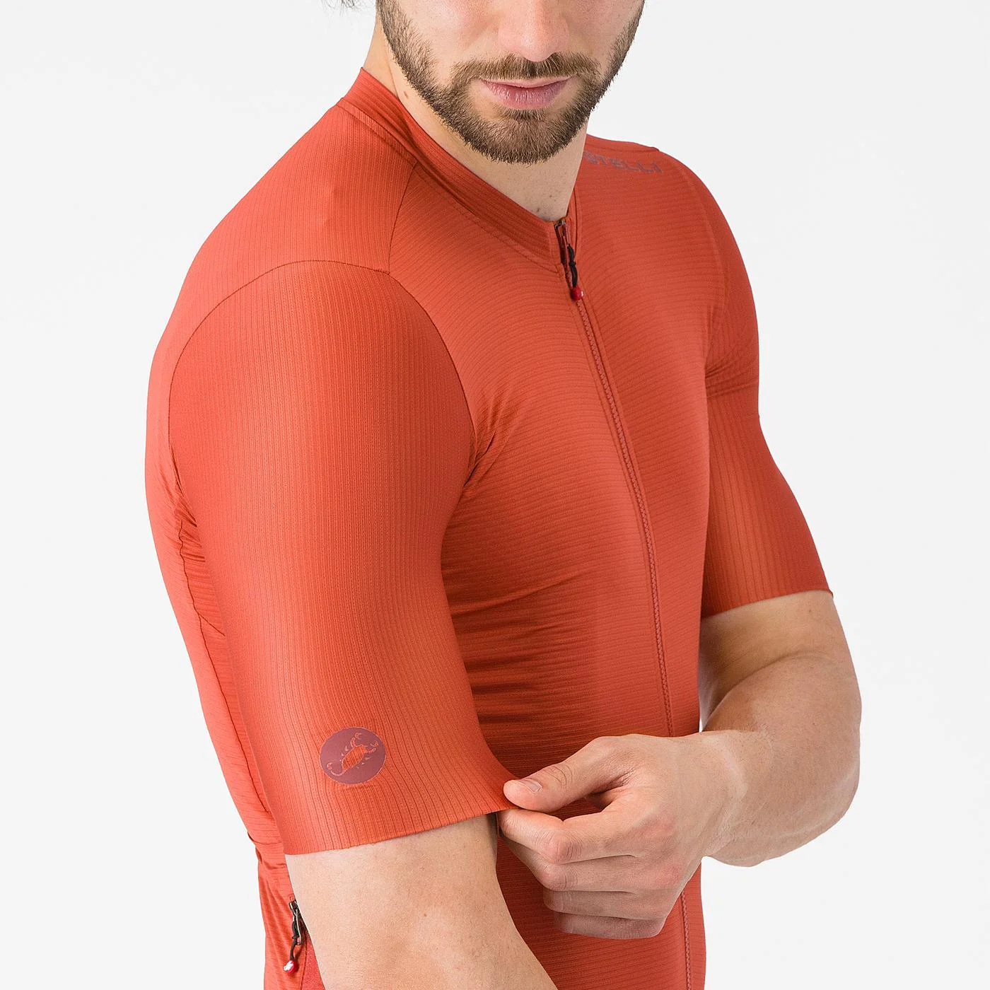 Koszulka z krótkim rękawem CASTELLI ESPRESSO 2 Paprika Jersey - Image 5