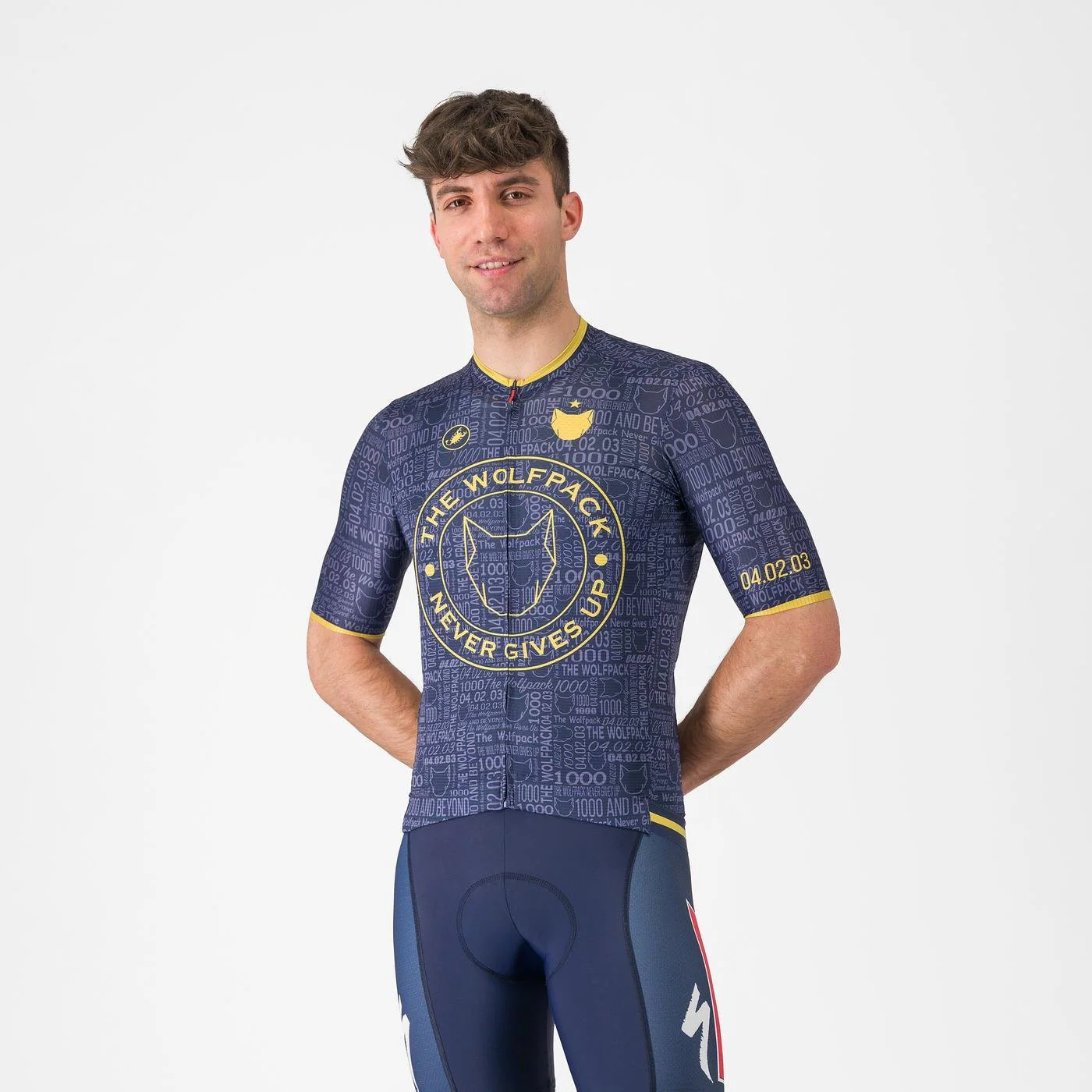 Koszulka z krótkim rękawem CASTELLI WOLFPACK 1000 VICTORY Navy