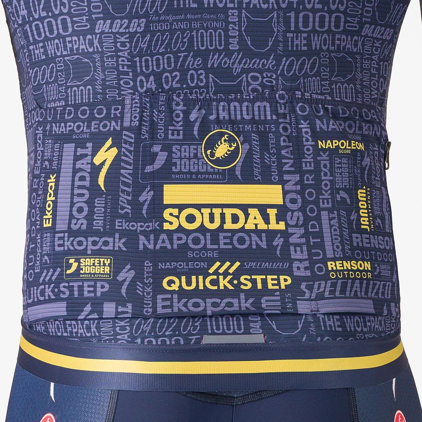 Koszulka z krótkim rękawem CASTELLI WOLFPACK 1000 VICTORY Navy - Image 4