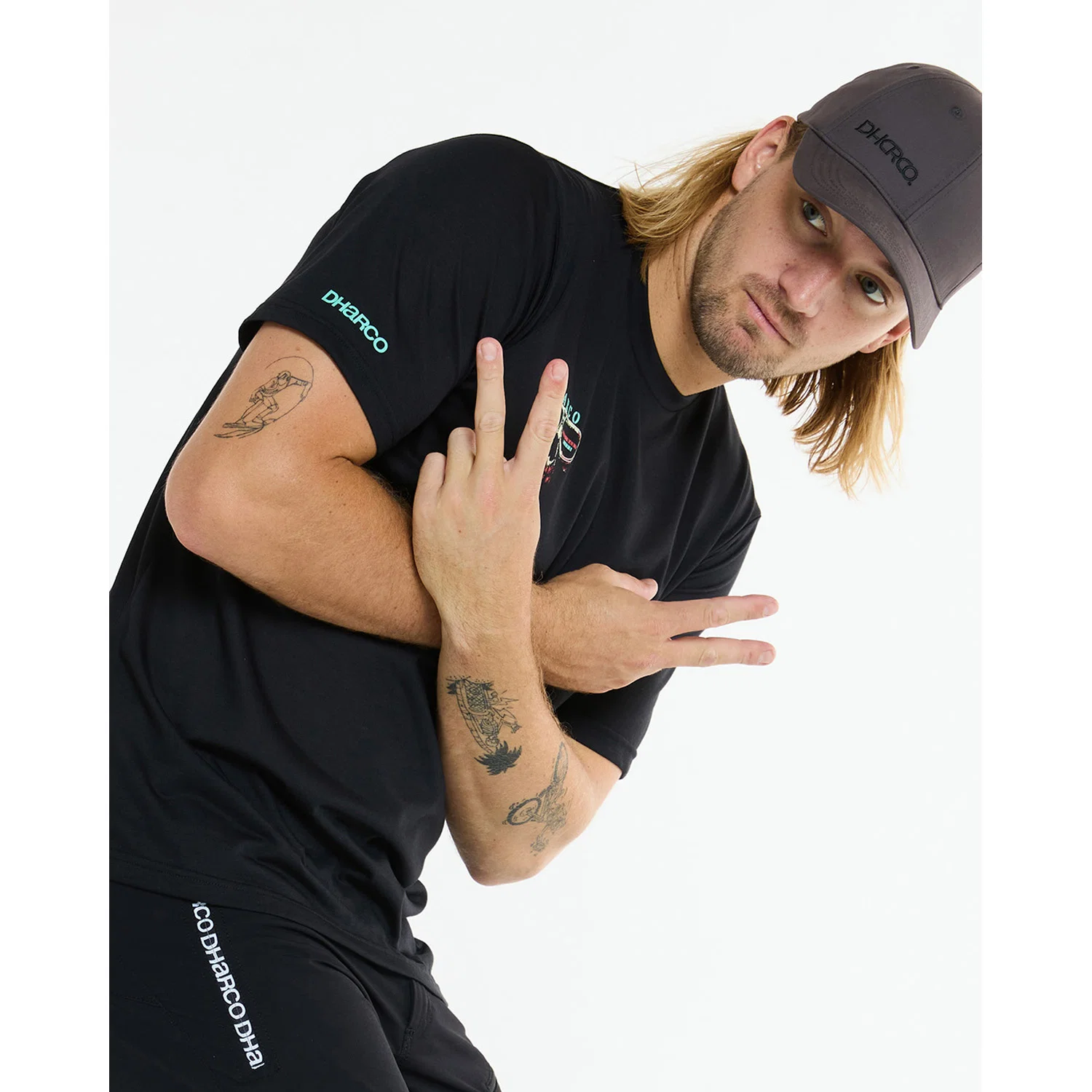 Koszulka z krótkim rękawem DHARCO TECH TEE EDDIE czarna - Image 10