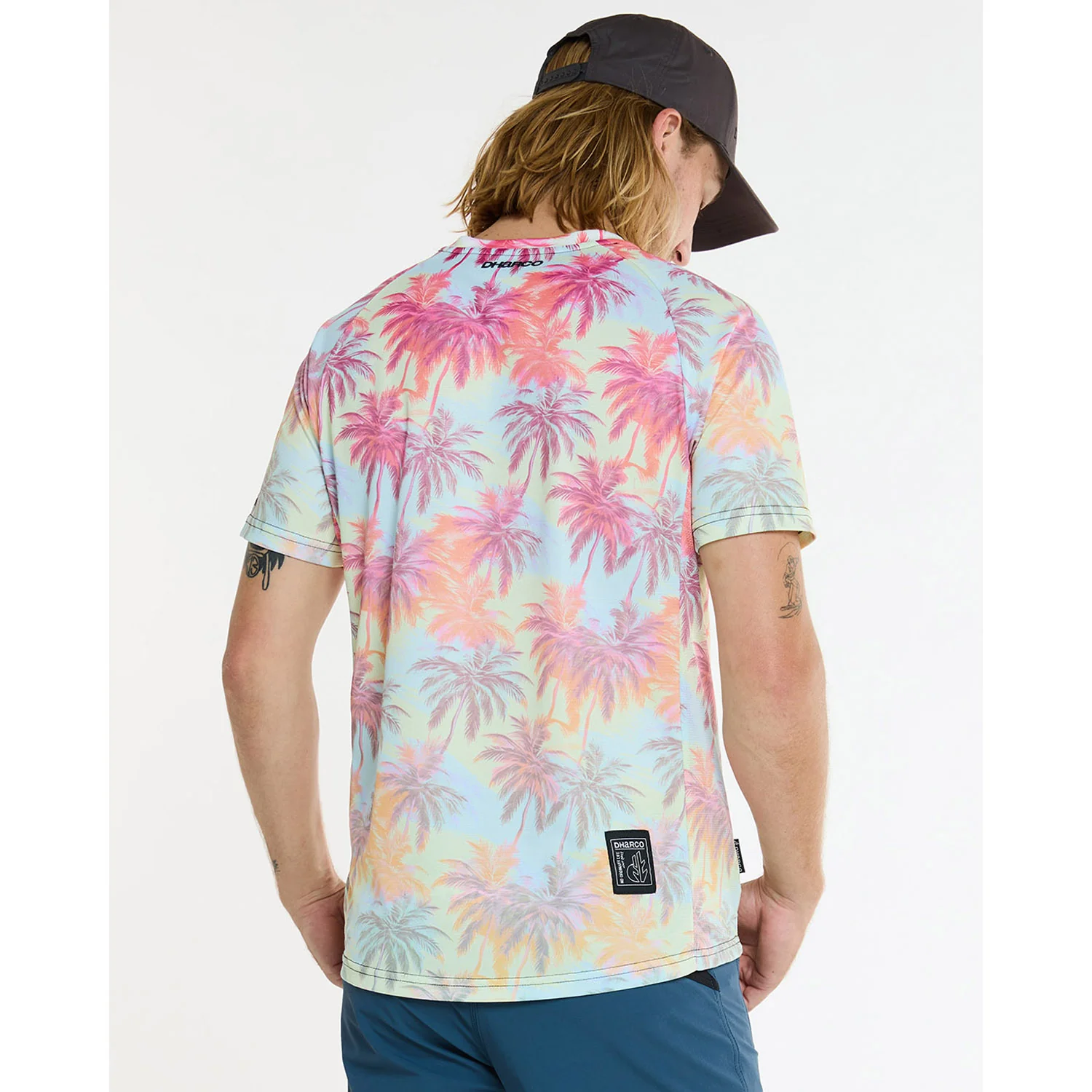 Koszulka z krótkim rękawem DHARCO HIGHBALL różowy/niebieski - Image 2