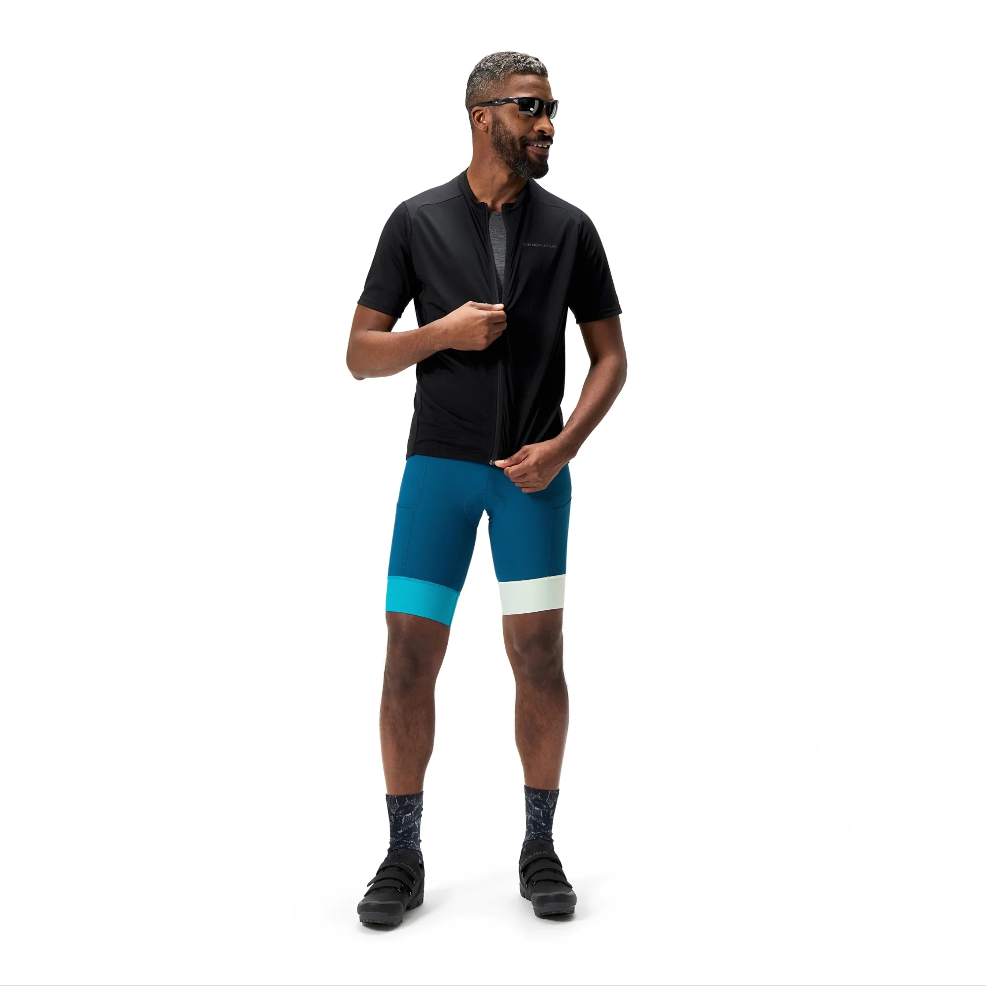 Koszulka z krótkim rękawem ENDURA LOOP ZIPPED czarna - Image 4