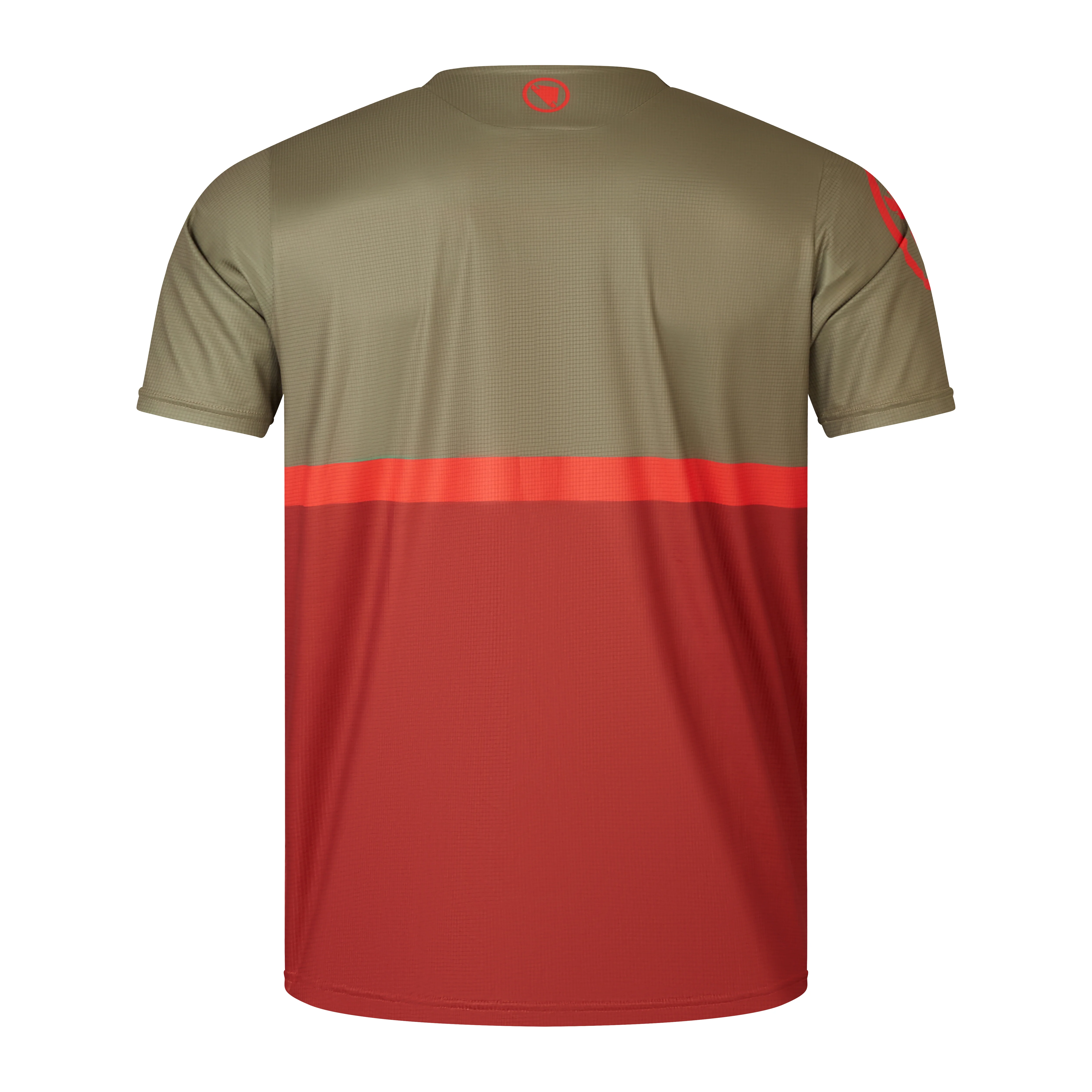 Koszulka z krótkim rękawem ENDURA SINGLETRACK CORE TEE II Khaki/Red - Image 2
