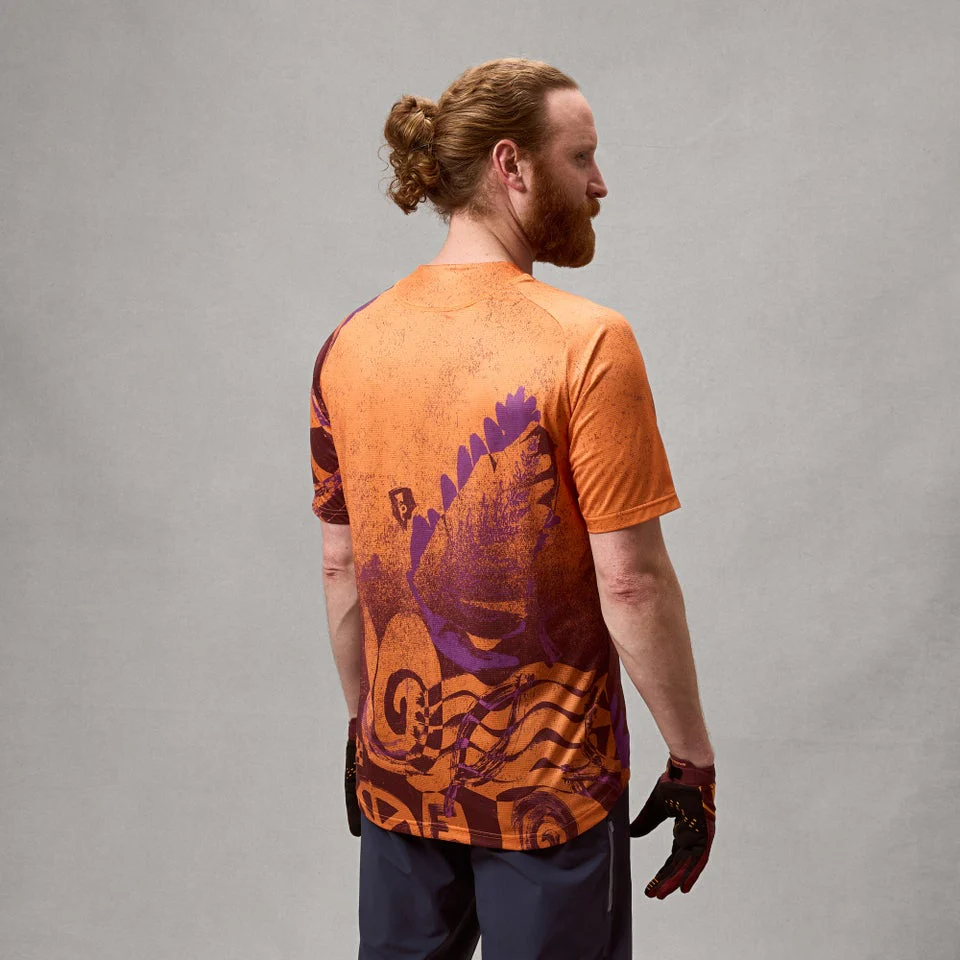 Koszulka z krótkim rękawem ENDURA SINGLETRACK PRINT End Orange - Image 2