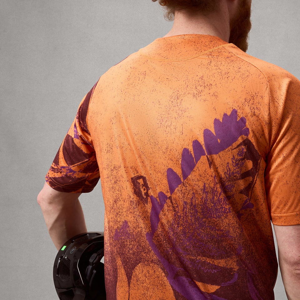 Koszulka z krótkim rękawem ENDURA SINGLETRACK PRINT End Orange - Image 4
