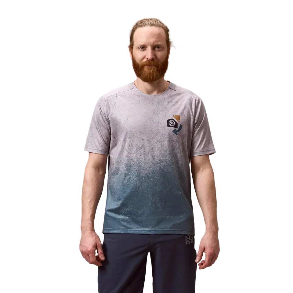 Koszulka z krótkim rękawem ENDURA SINGLETRACK PRINT Titanium Jersey