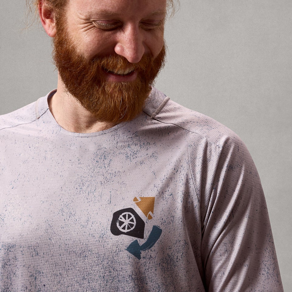 Koszulka z krótkim rękawem ENDURA SINGLETRACK PRINT Titanium Jersey - Image 4