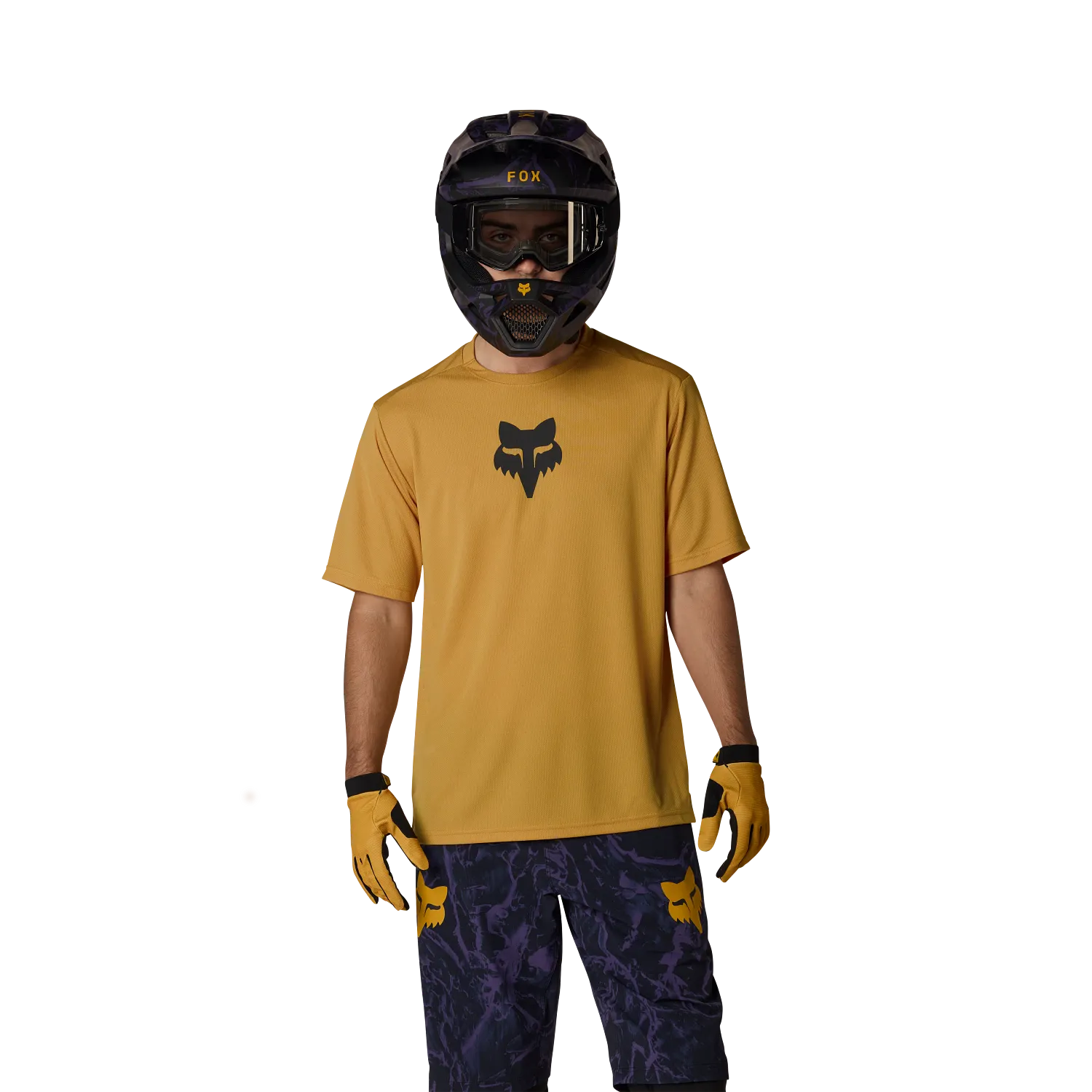 Koszulka z krótkim rękawem FOX RANGER HEAD brązowa - Image 6