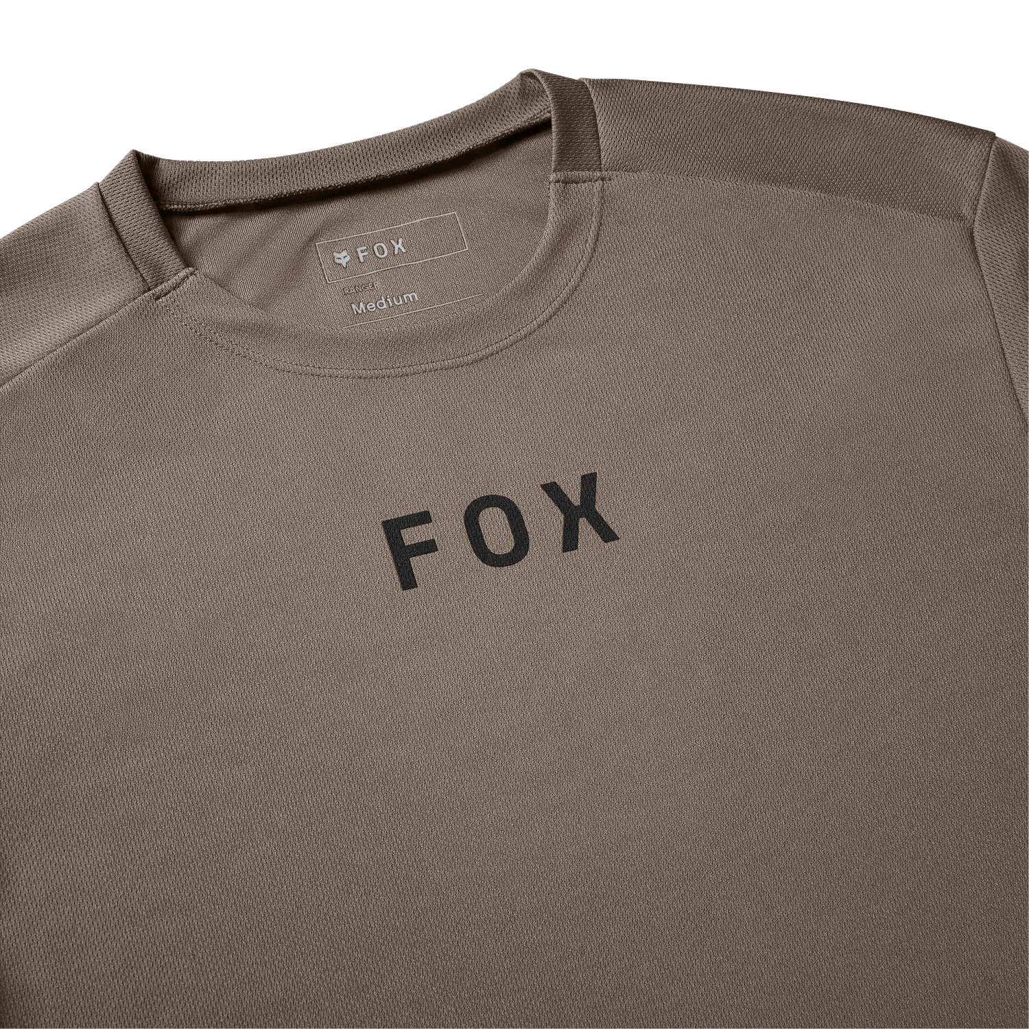 Koszulka z krótkim rękawem FOX RANGER WORDMARK brązowa gałka muszkatołowa - Image 6