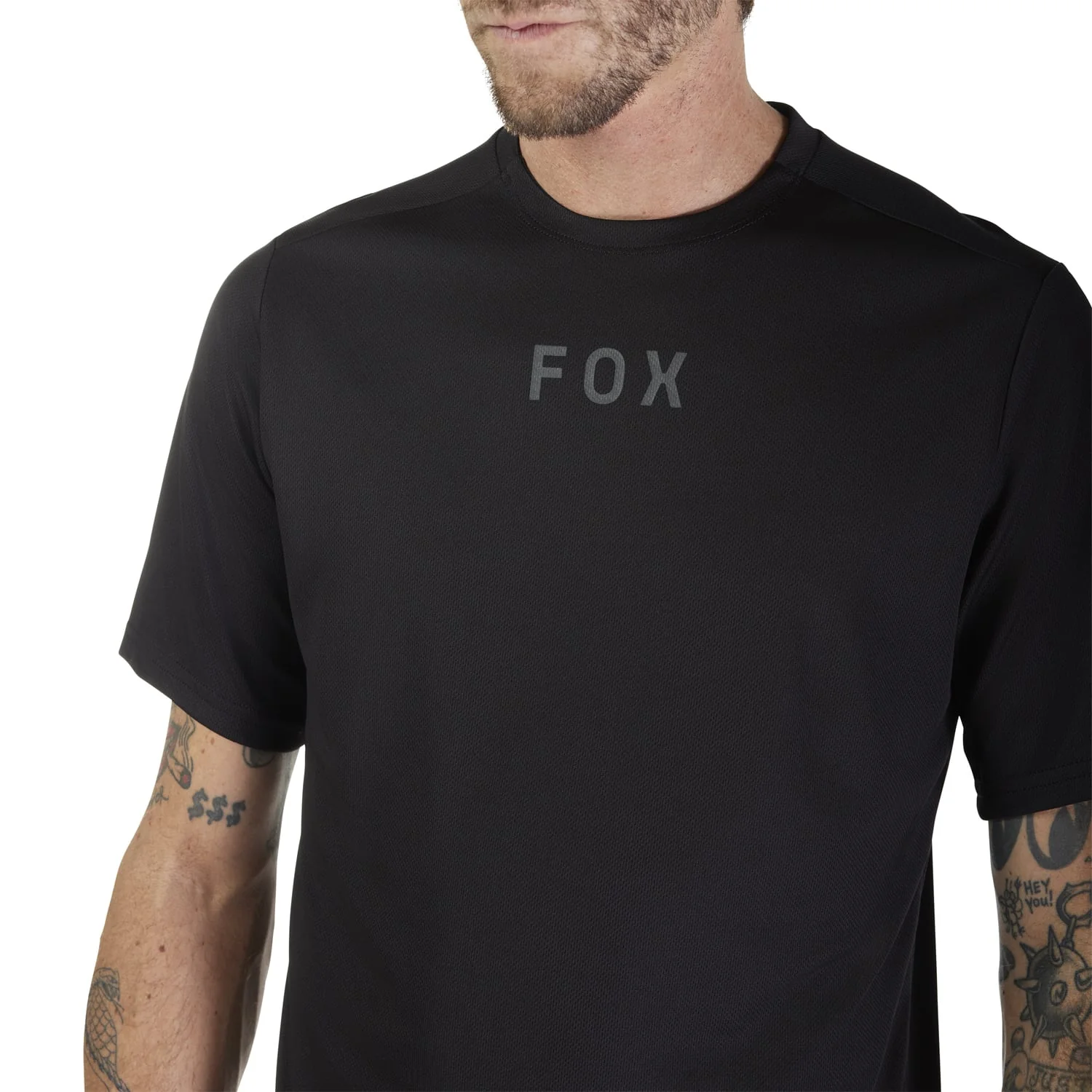 Koszulka z krótkim rękawem FOX RANGER WORDMARK czarna - Image 5