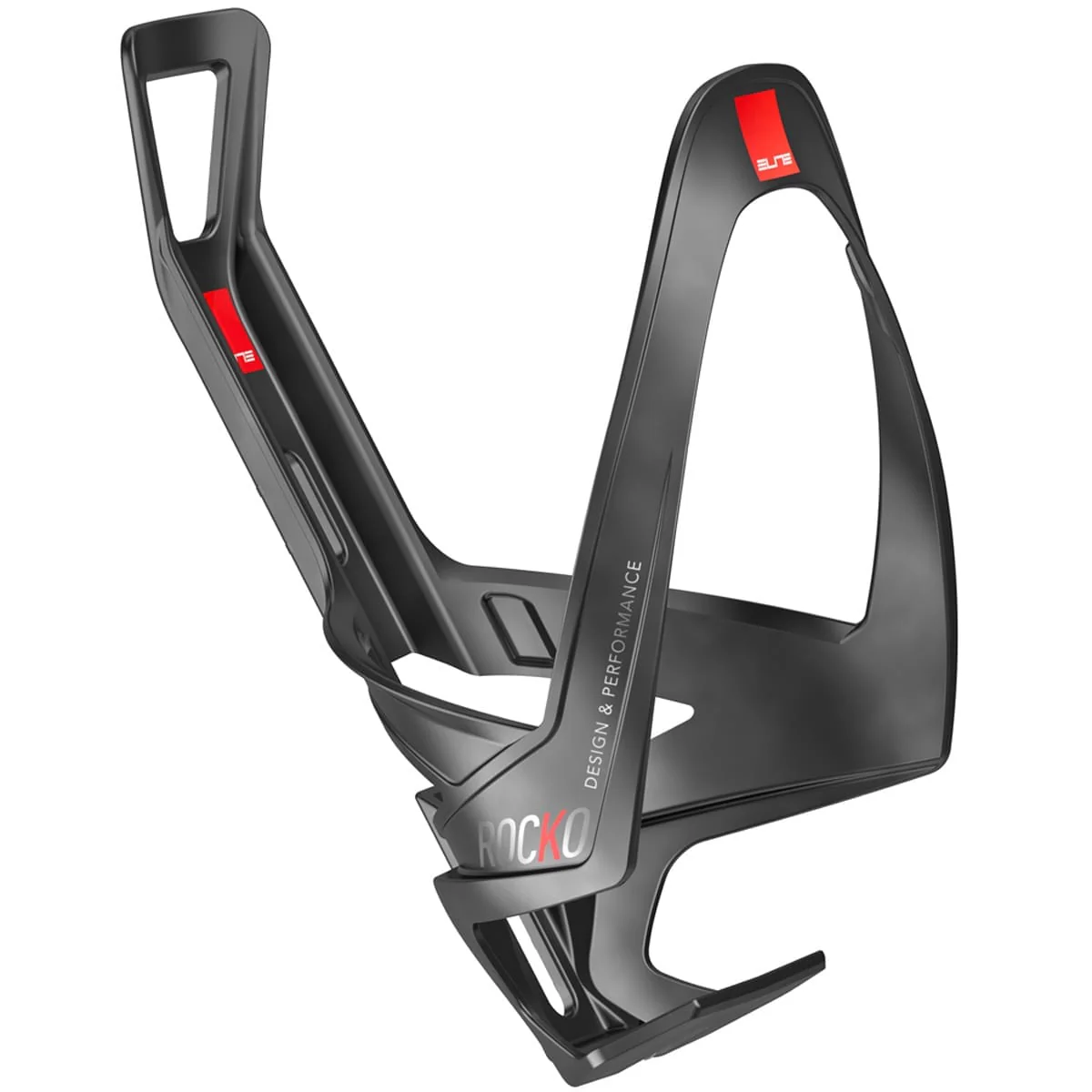 Koszyk na bidon ELITE ROCKO Carbon Matte Red