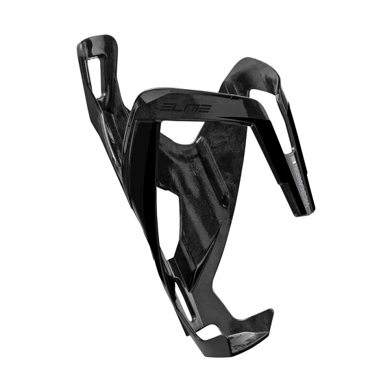 Karbonowy koszyk na bidon ELITE VICO Black Glossy Black Logo
