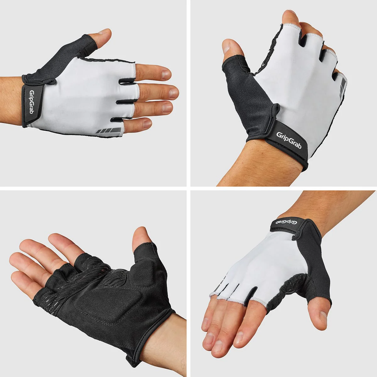 Krótkie rękawice GRIPGRAB PRORIDE RC MAX białe - Image 2