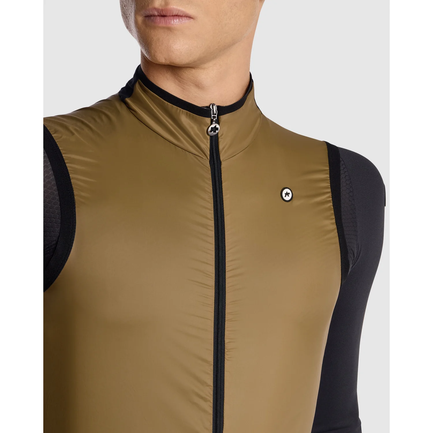 ASSOS MILLE GT WIND C2 brązowo-popielata kurtka bez rękawów - Image 5