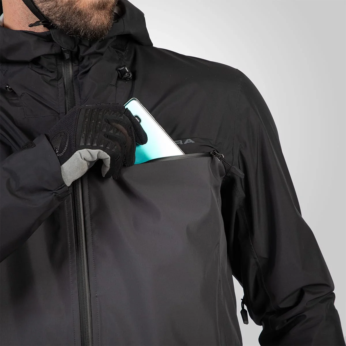 Kurtka ENDURA SINGLETRACK WATERPROOF II czarna - Image 4