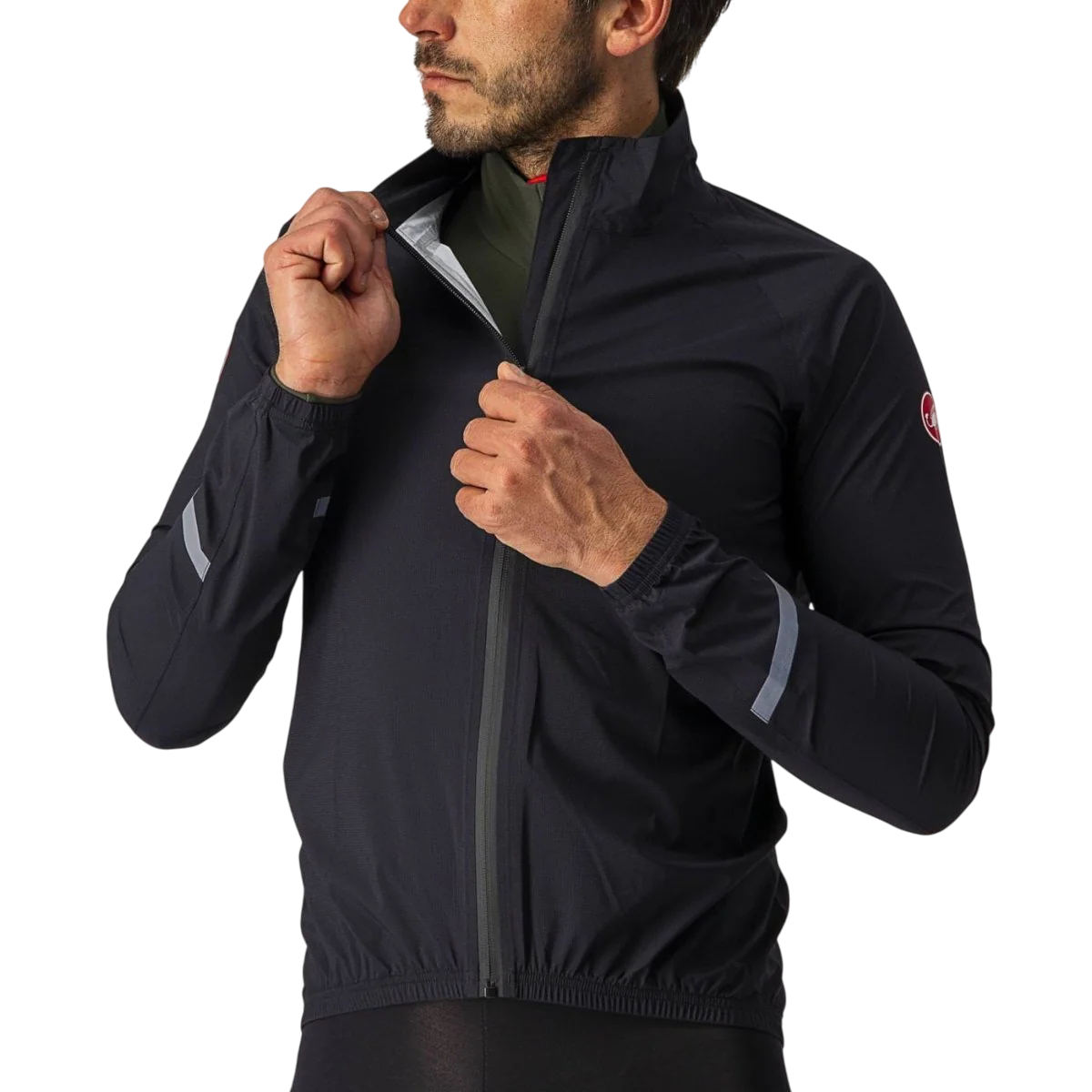 Kurtka przeciwdeszczowa CASTELLI EMERGENCY 2 RAIN Jacket Black - Image 5