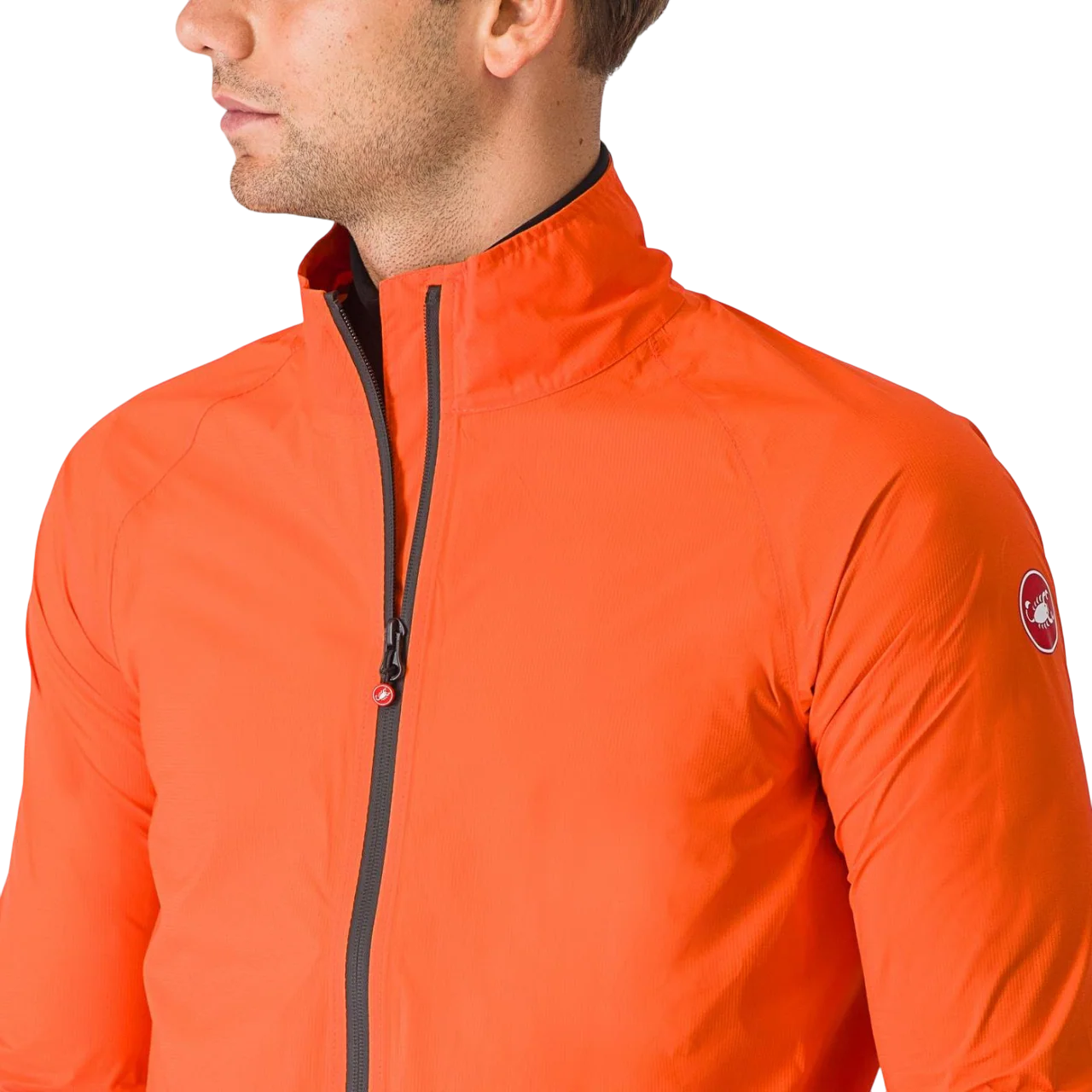 Kurtka przeciwdeszczowa CASTELLI EMERGENCY 2 RAIN Jacket Orange - Image 5