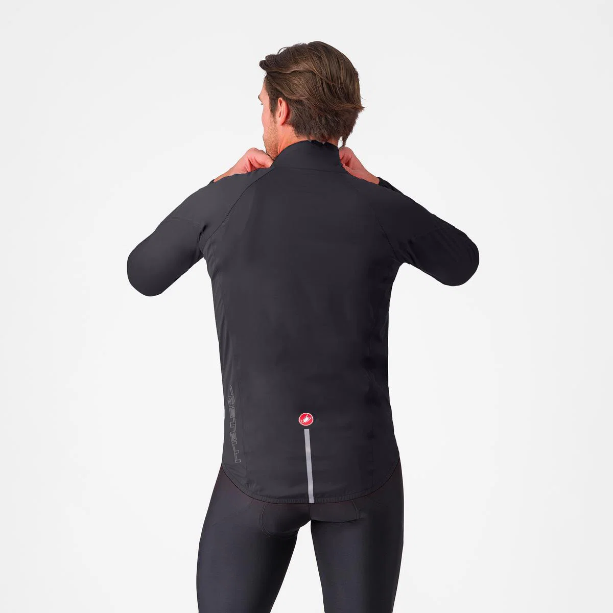 Kurtka przeciwdeszczowa CASTELLI EMERGENCY 3 RAIN Jacket Black - Image 2