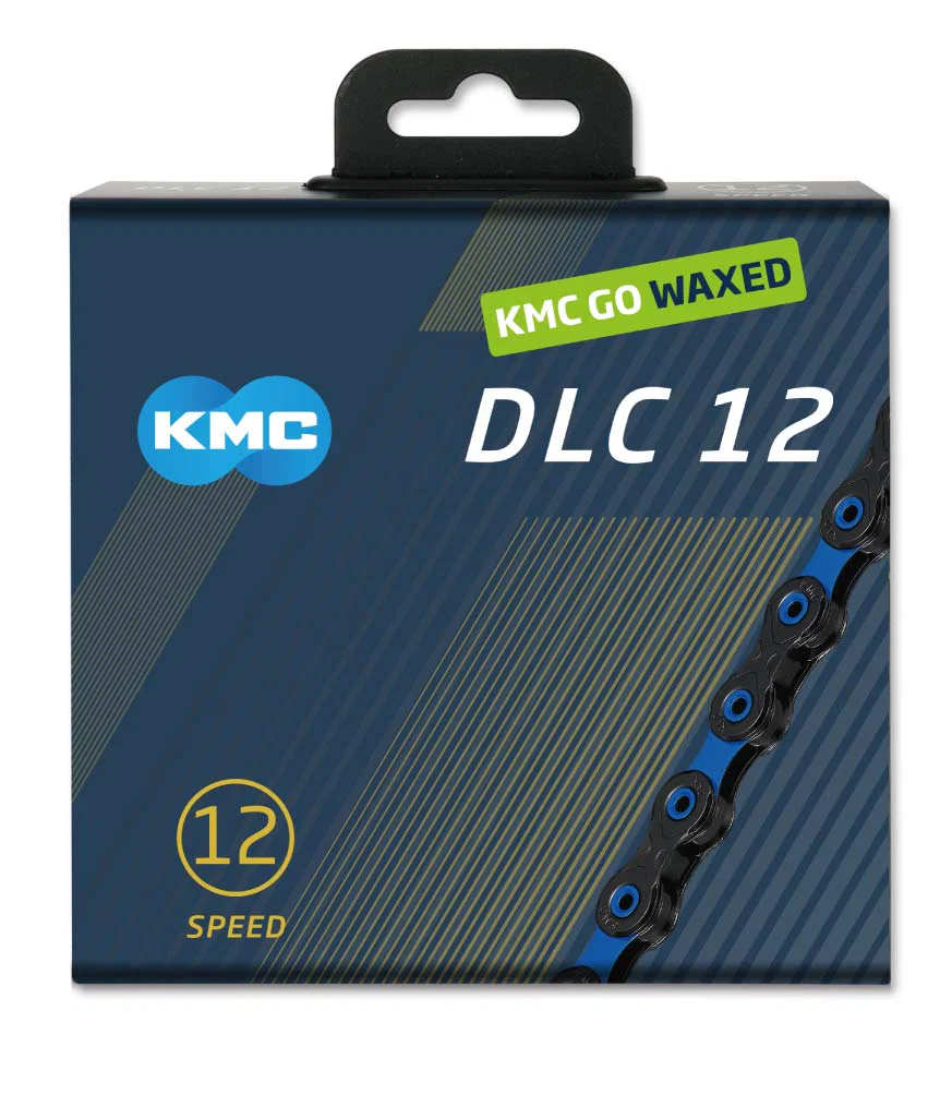 Łańcuch 12V KMC DLC12 czarny/woskowany/niebieski - Image 2