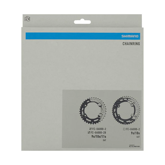 Łańcuch zewnętrzny 9/10/11V SHIMANO CUES FC-U6000-2/FC-U6000-2B PCD 96 mm - Image 2