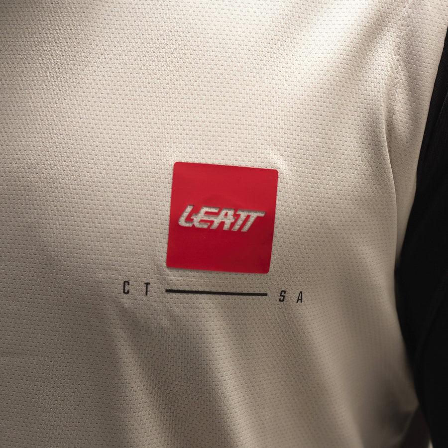 LEATT MTB GRAVITY 2.0 Koszulka z długim rękawem biały/czarny - Image 3
