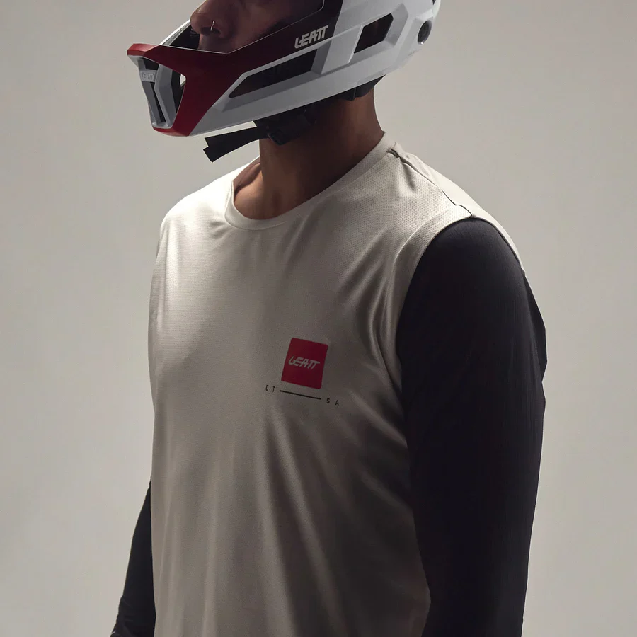 LEATT MTB GRAVITY 2.0 Koszulka z długim rękawem biały/czarny - Image 4