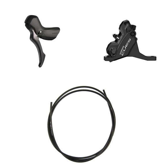 SHIMANO CUES U6030 Mono Flatmount Discless Lewa dźwignia i zacisk przedni