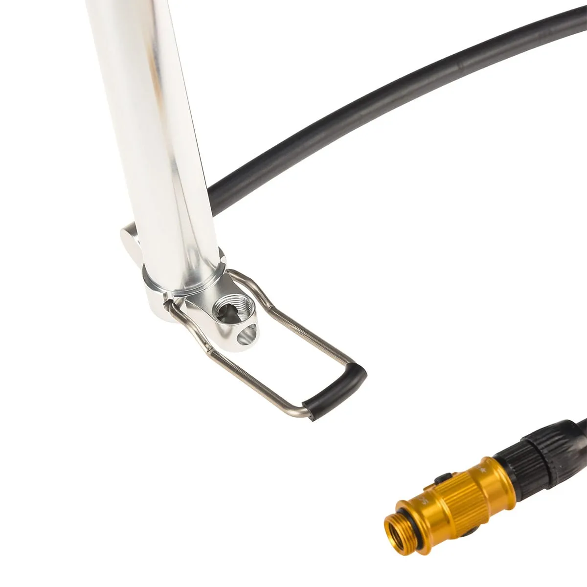 LEZYNE MICRO FLOOR DRIVE HP Silver Kompaktowa pompka nożna - Image 3