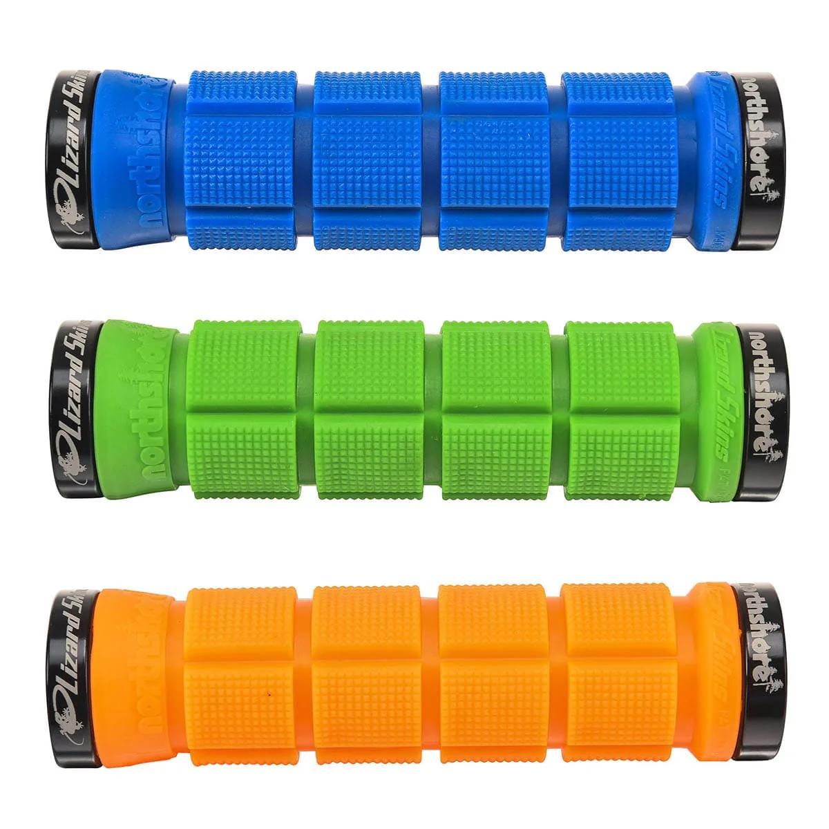 LIZARD SKINS NORTHSHORE Lock-On Grips Black/Silver - Image 3