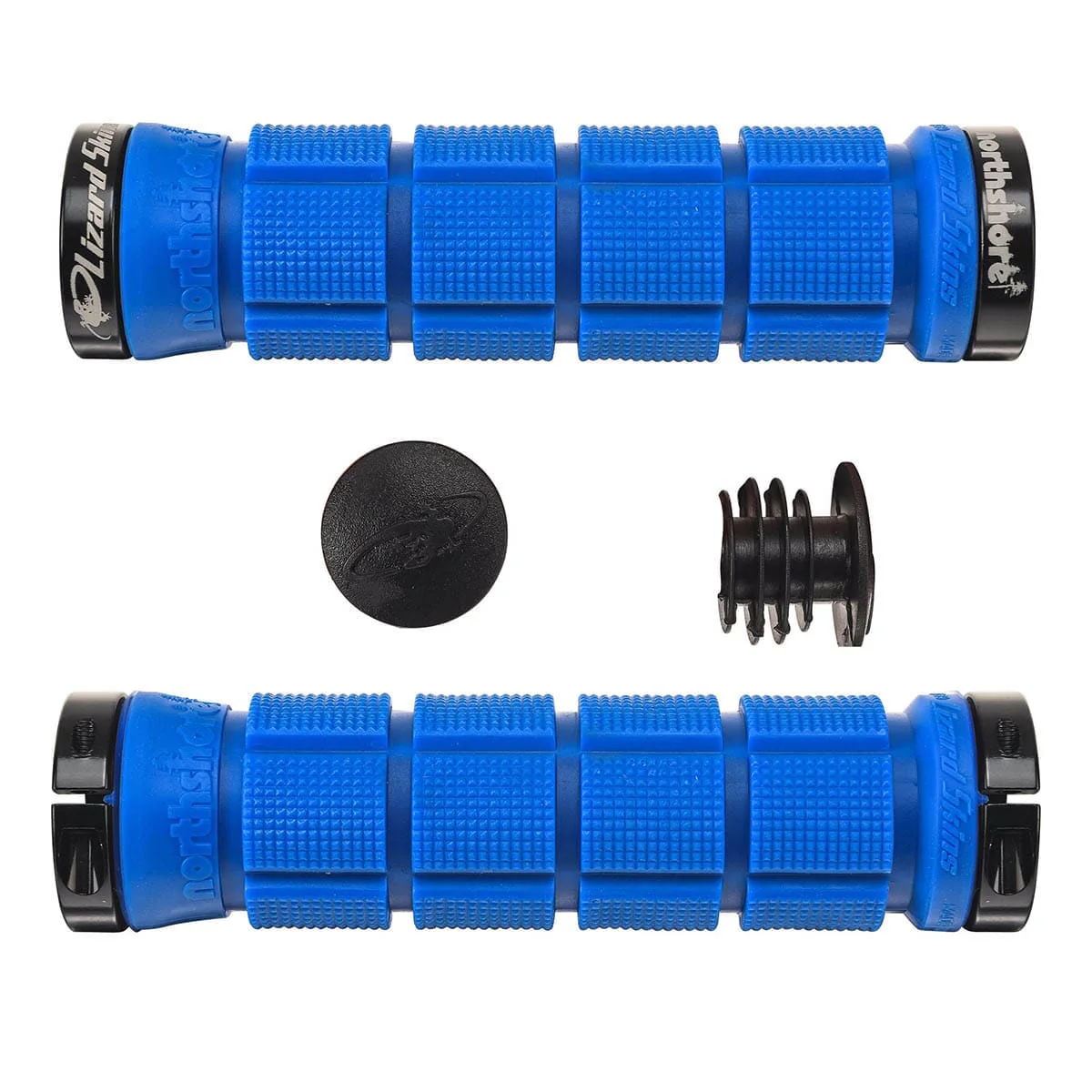 LIZARD SKINS NORTHSHORE Lock-On Grips Black/Silver - Image 4
