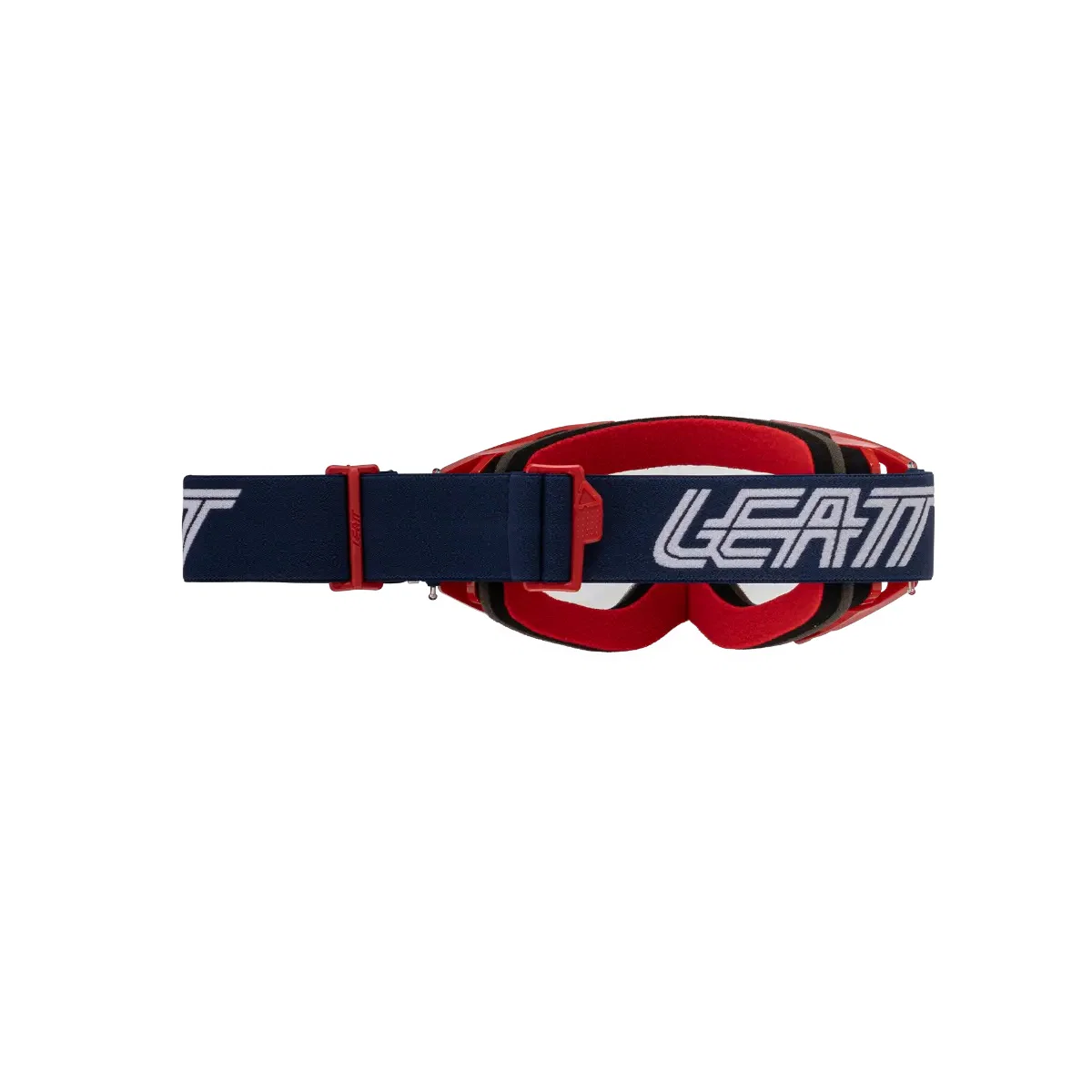 Maska LEATT VIZION 3.5 czerwono-niebieska z przezroczystą osłoną - Image 2