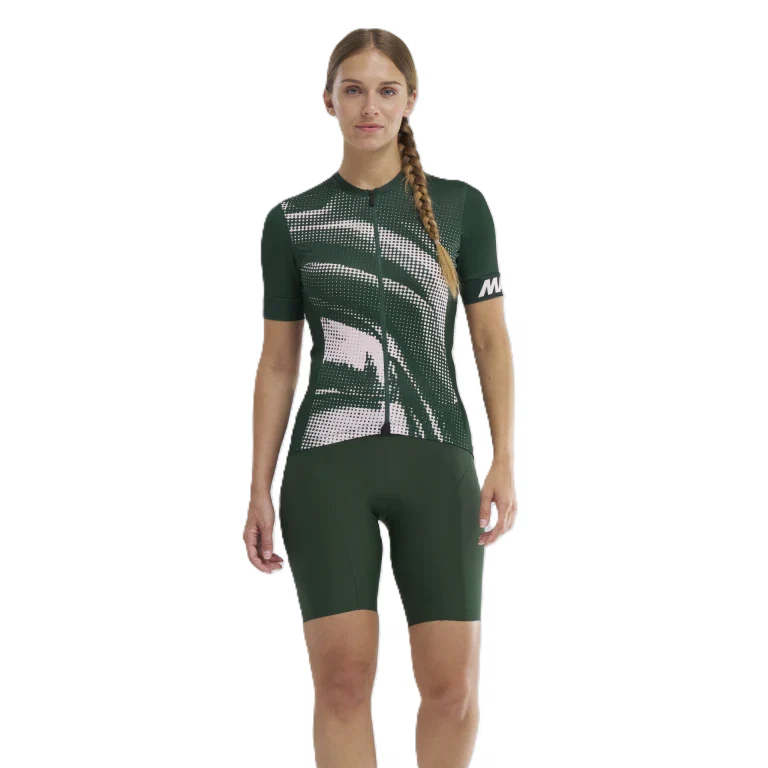 MAVIC AKSIUM GRAPHIC Koszulka damska z krótkim rękawem Khaki/Różowy