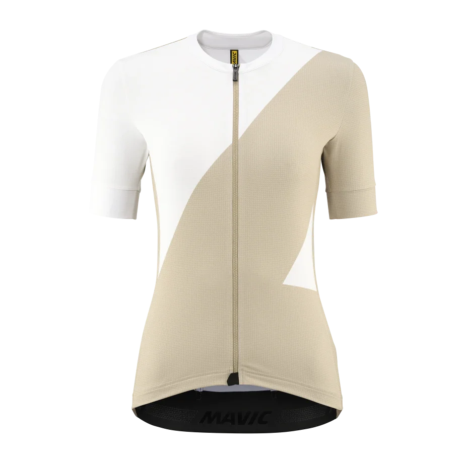 MAVIC AKSIUM GRAPHIC Koszulka z krótkim rękawem damska beżowa