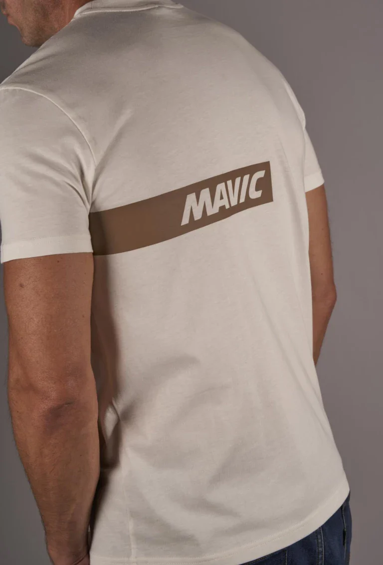 MAVIC CORPORATE STRIPE T-Shirt biały - Image 4