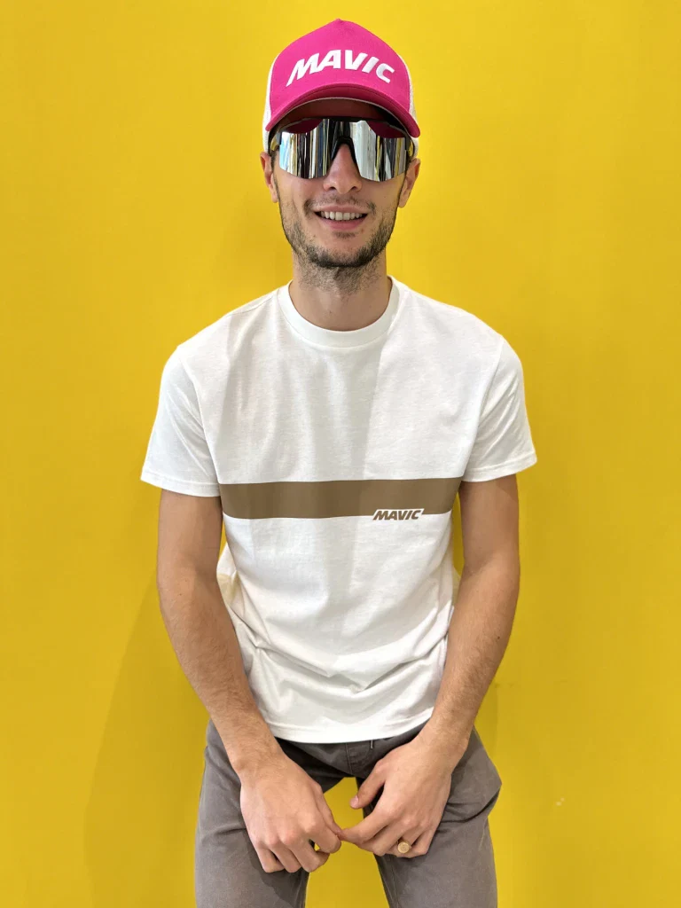 MAVIC CORPORATE STRIPE T-Shirt biały - Image 5