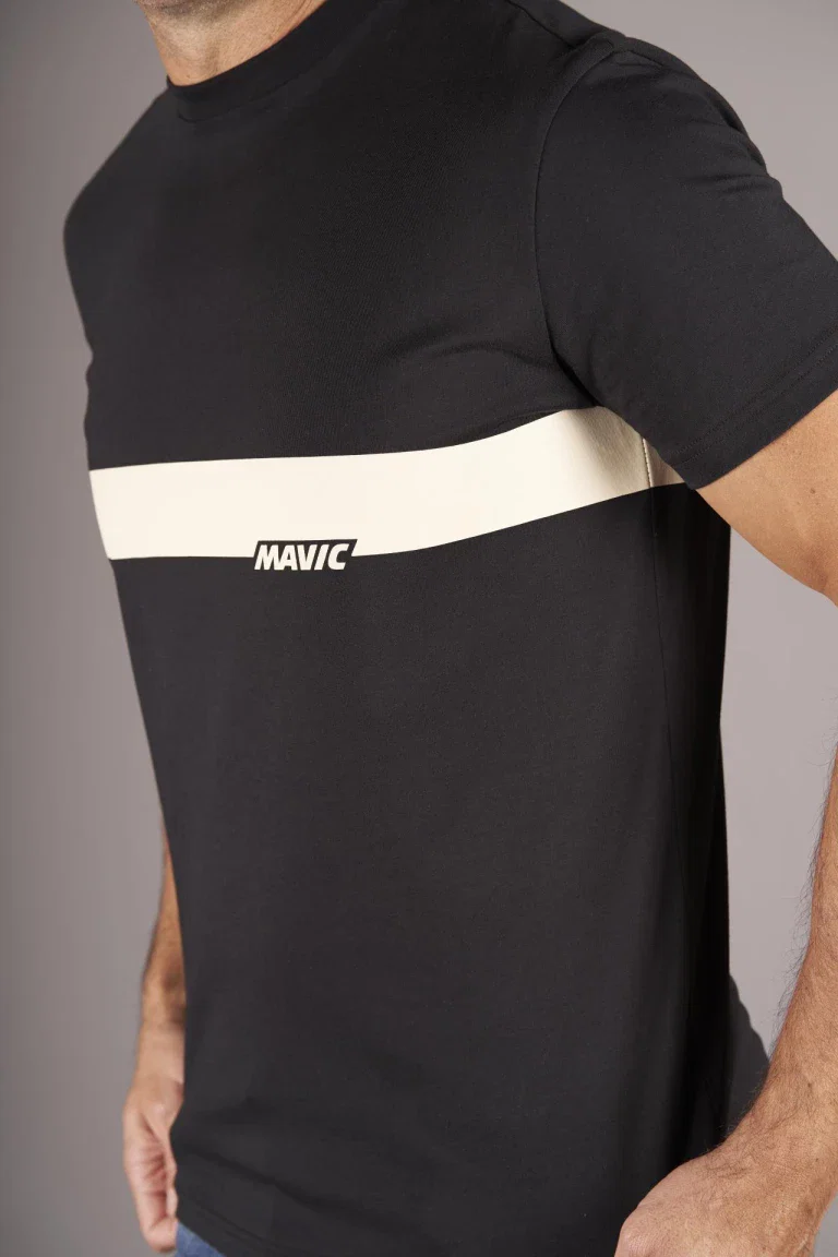 MAVIC CORPORATE STRIPE T-Shirt Czarny - Image 3