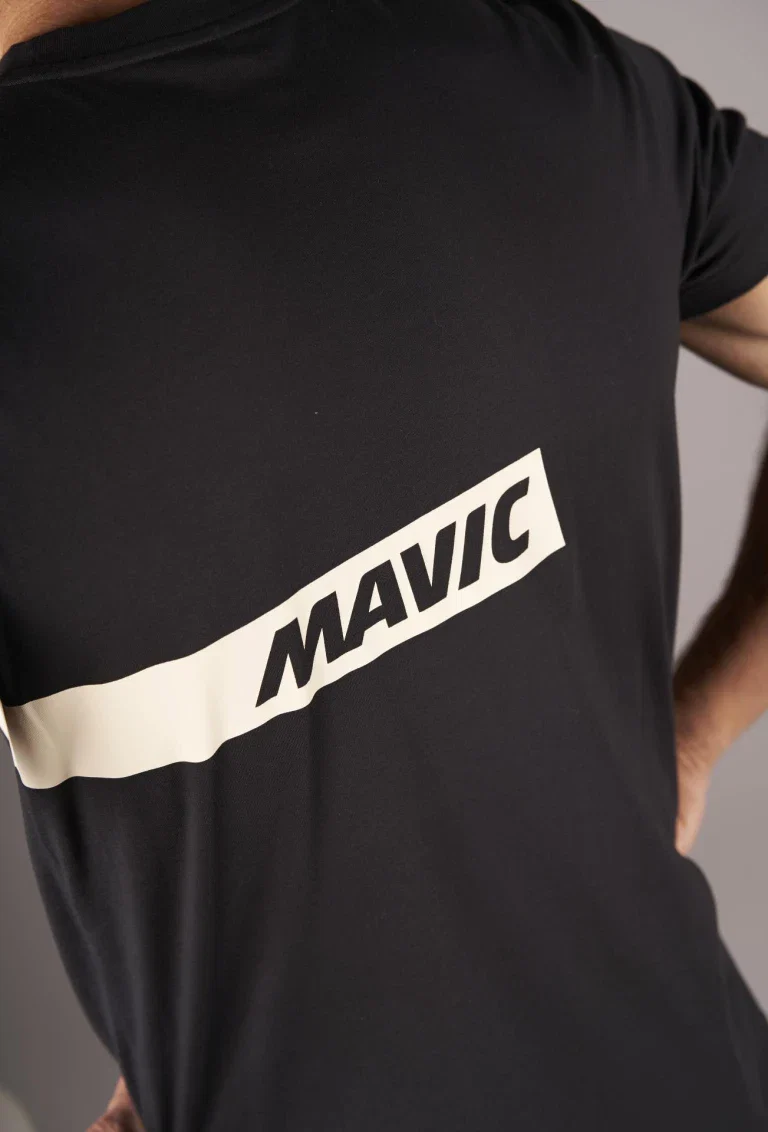 MAVIC CORPORATE STRIPE T-Shirt Czarny - Image 4