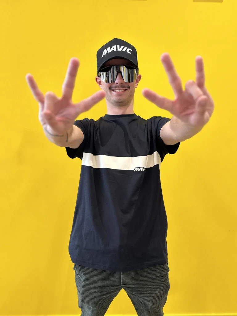 MAVIC CORPORATE STRIPE T-Shirt Czarny - Image 5