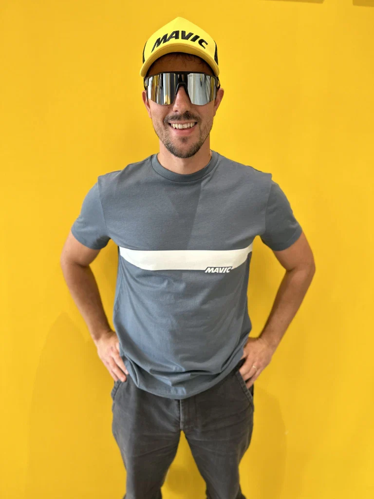 MAVIC CORPORATE STRIPE T-Shirt Niebieski - Image 3