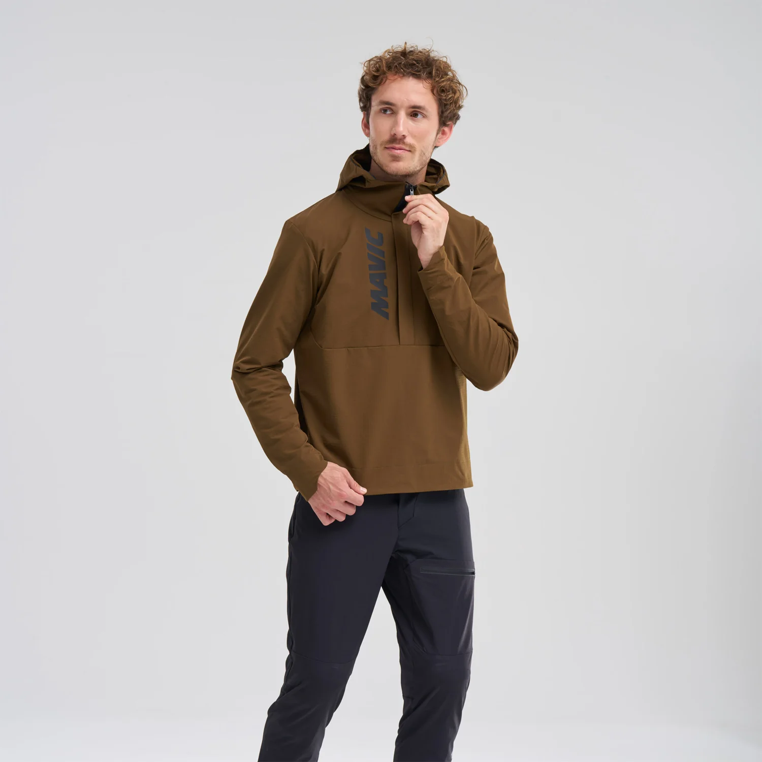 MAVIC DEEMAX THERMO WIND HOODIE Kurtka brązowa - Image 4