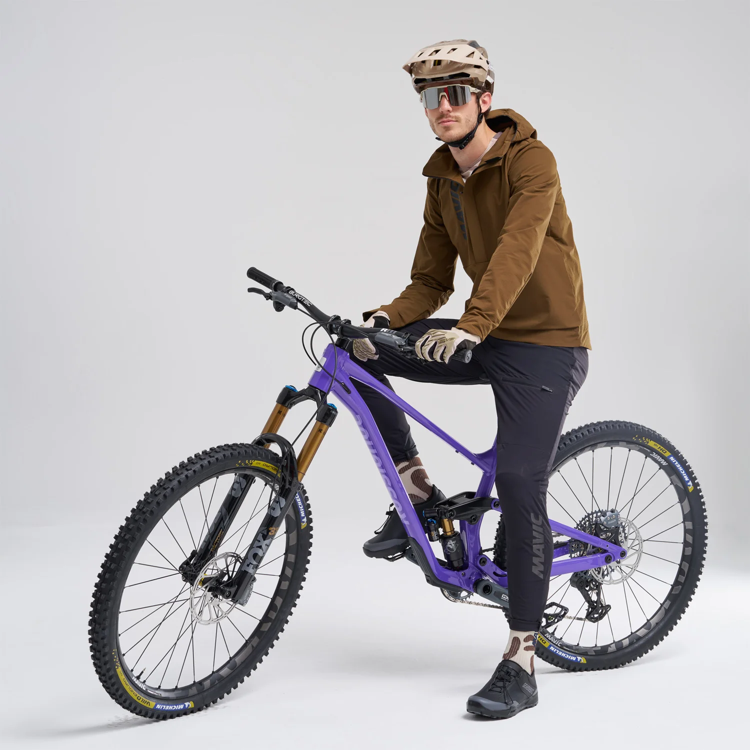MAVIC DEEMAX THERMO WIND HOODIE Kurtka brązowa - Image 6