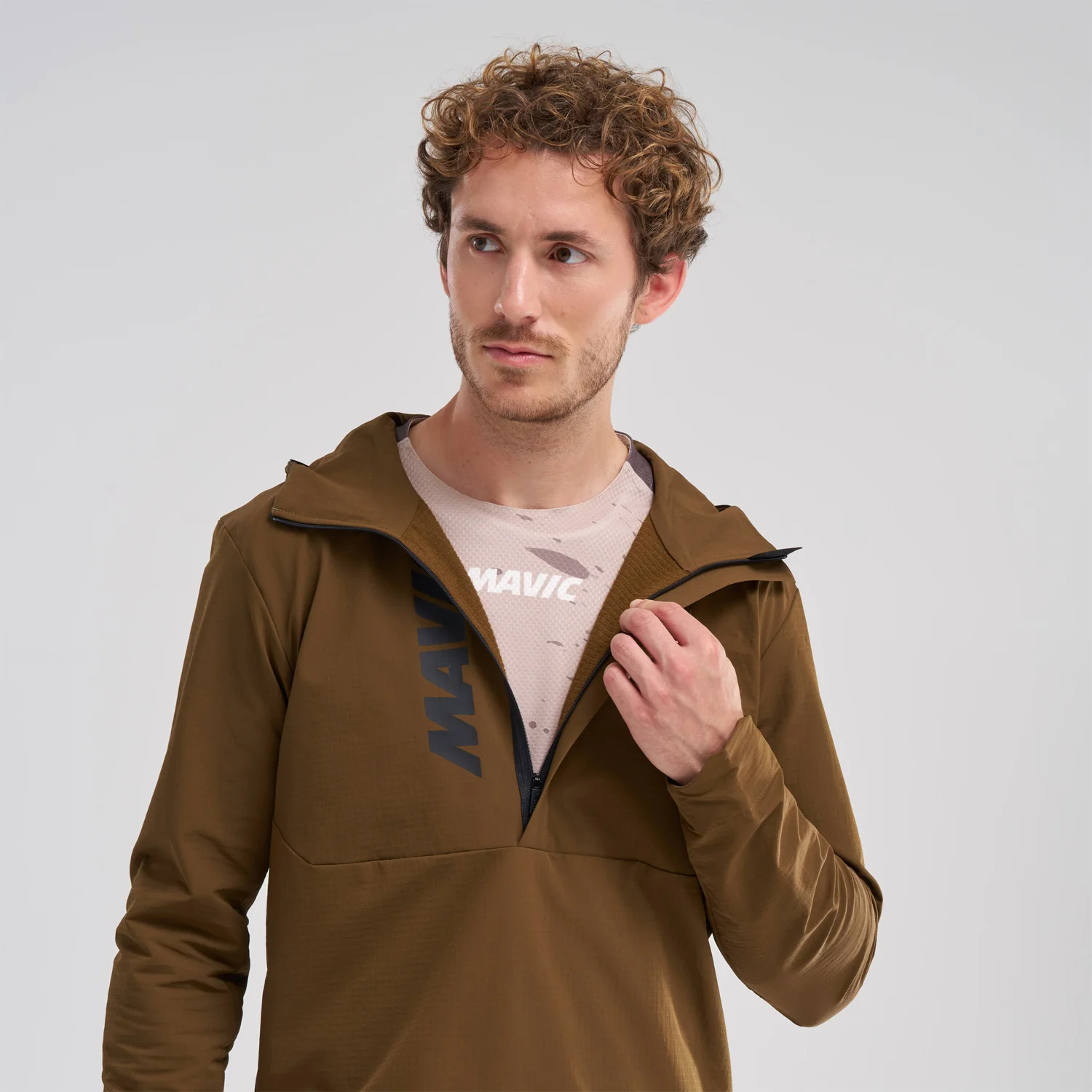 MAVIC DEEMAX THERMO WIND HOODIE Kurtka brązowa - Image 7