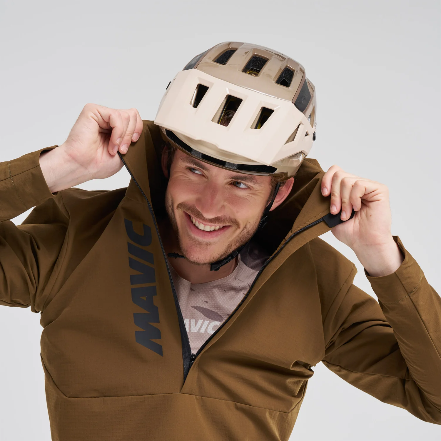 MAVIC DEEMAX THERMO WIND HOODIE Kurtka brązowa - Image 8