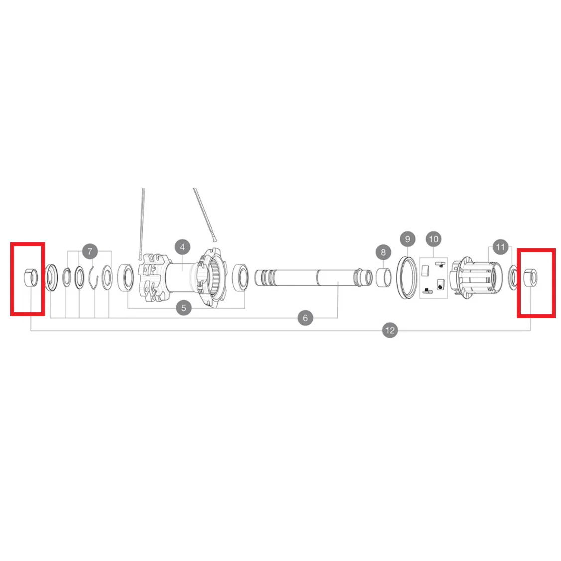 Adapter do tylnego koła MAVIC YELL BOOST z samoregulacją 12x148 mm