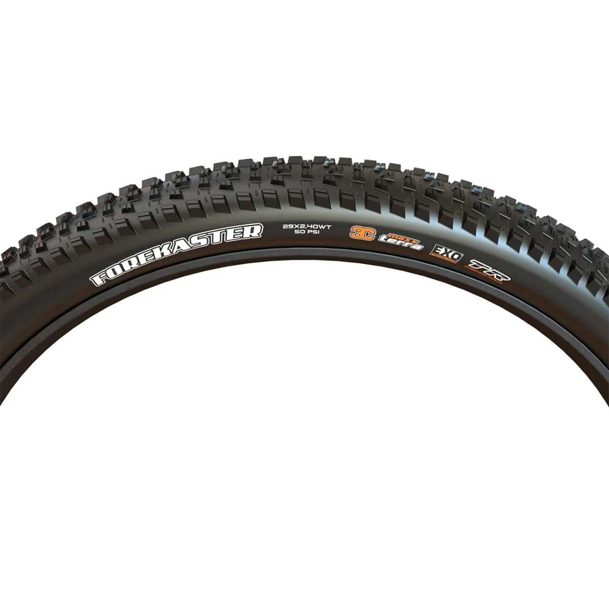 MAXXIS FOREKASTER 29x2.60 Exo+ 3C MaxxTerra Tubeless Ready Miękka opona czarna - Image 2